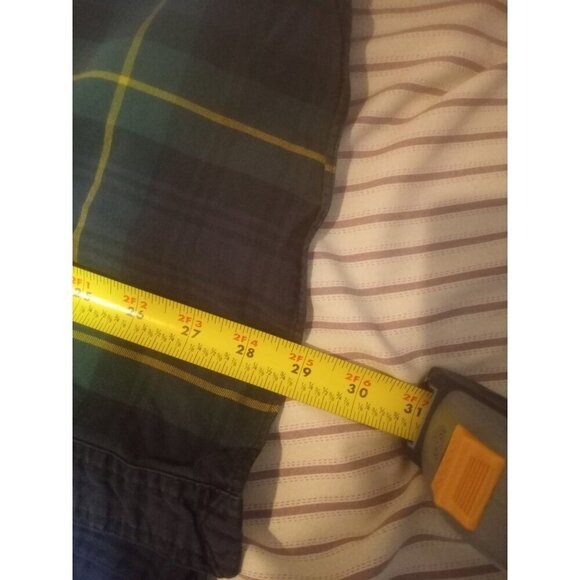 Polo Ralph Lauren Shirt Men's Plaid size XL Long Sleeve Green Blue Cotton - Picture 11 of 11